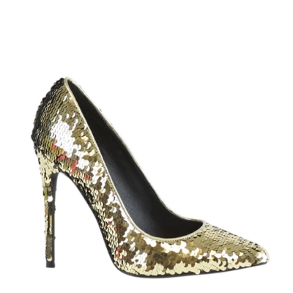 Famous Reversible Sequin Pumps